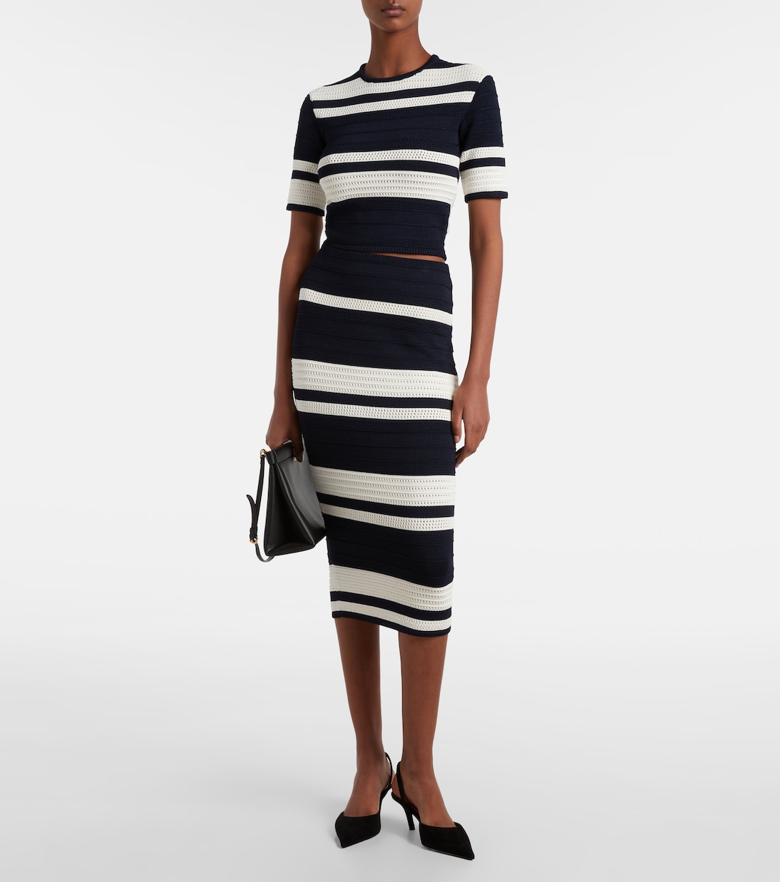 Knitted striped crop top | Ralph Lauren Collection