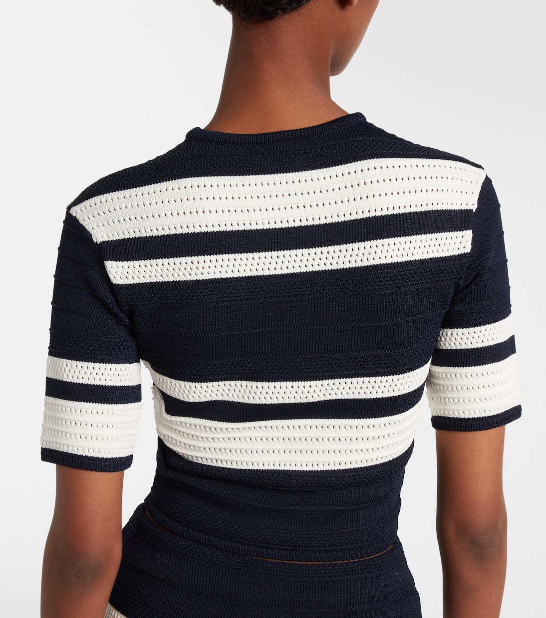 Knitted striped crop top | Ralph Lauren Collection