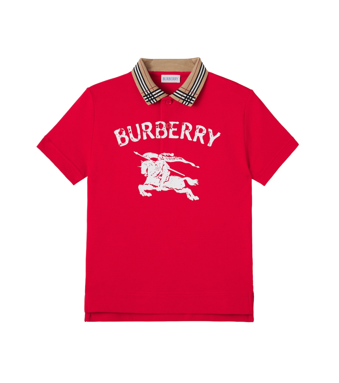 Burberry Check cotton polo shirt | Burberry Kids