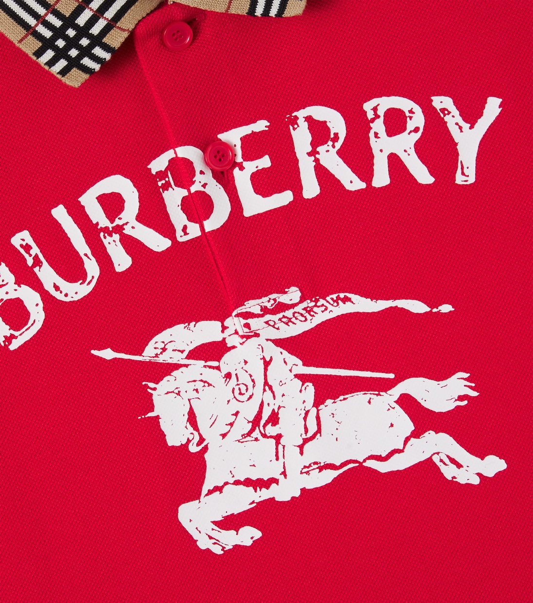 Burberry Check cotton polo shirt | Burberry Kids