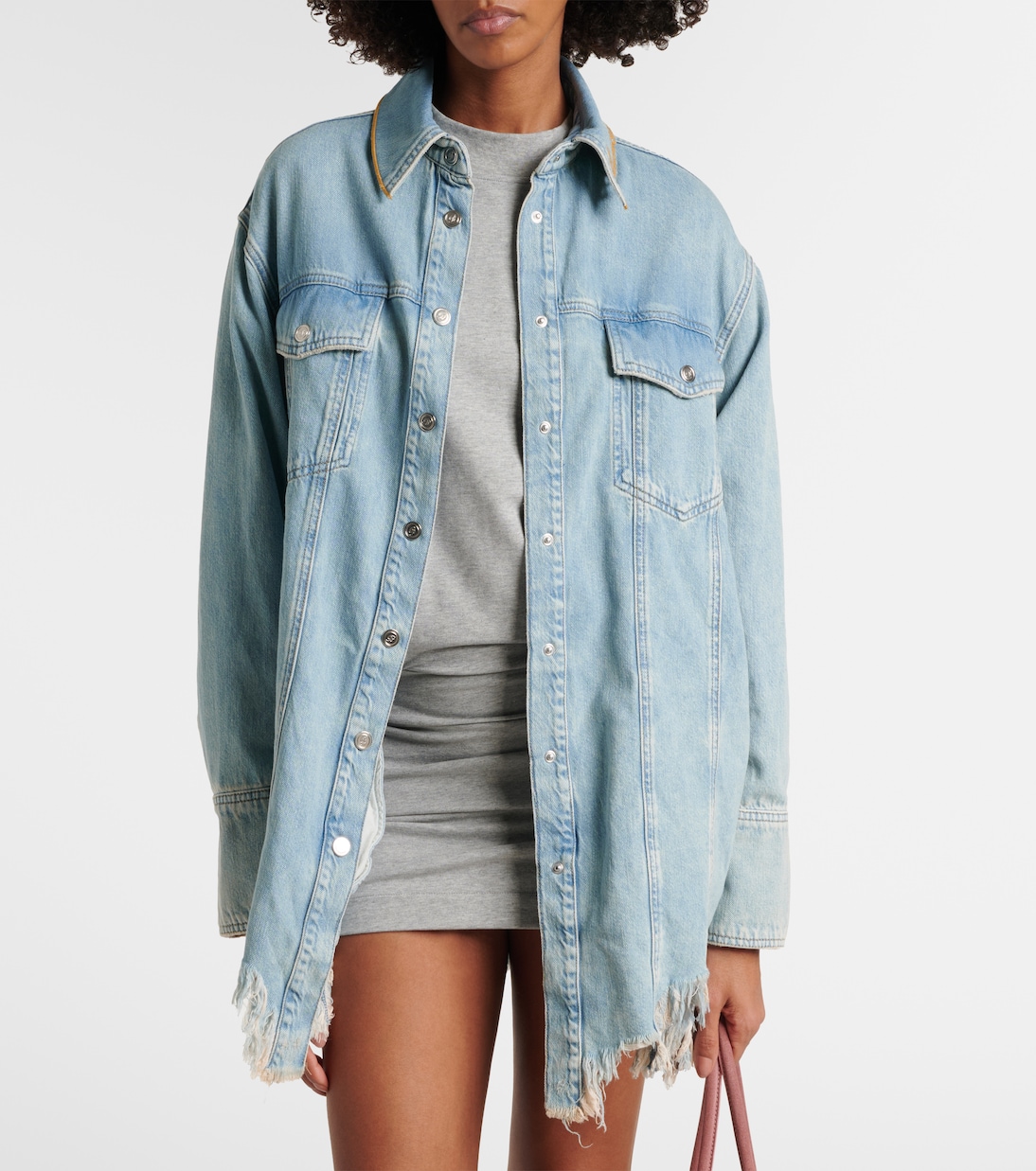 Besticktes Hemdjacke aus Denim | Blumarine