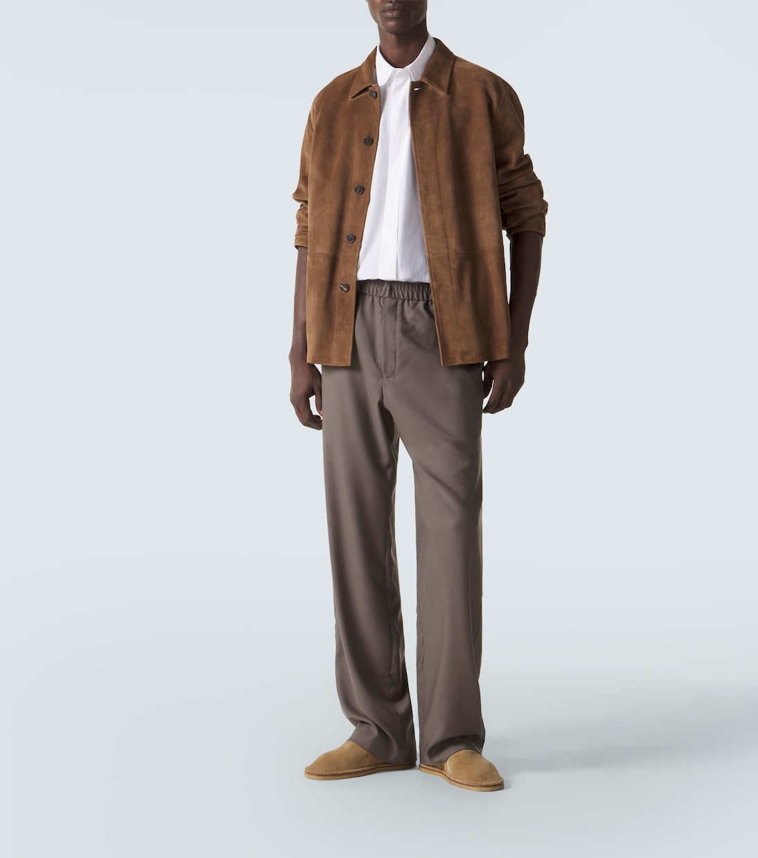 Jacke Ulrich aus Veloursleder | The Row