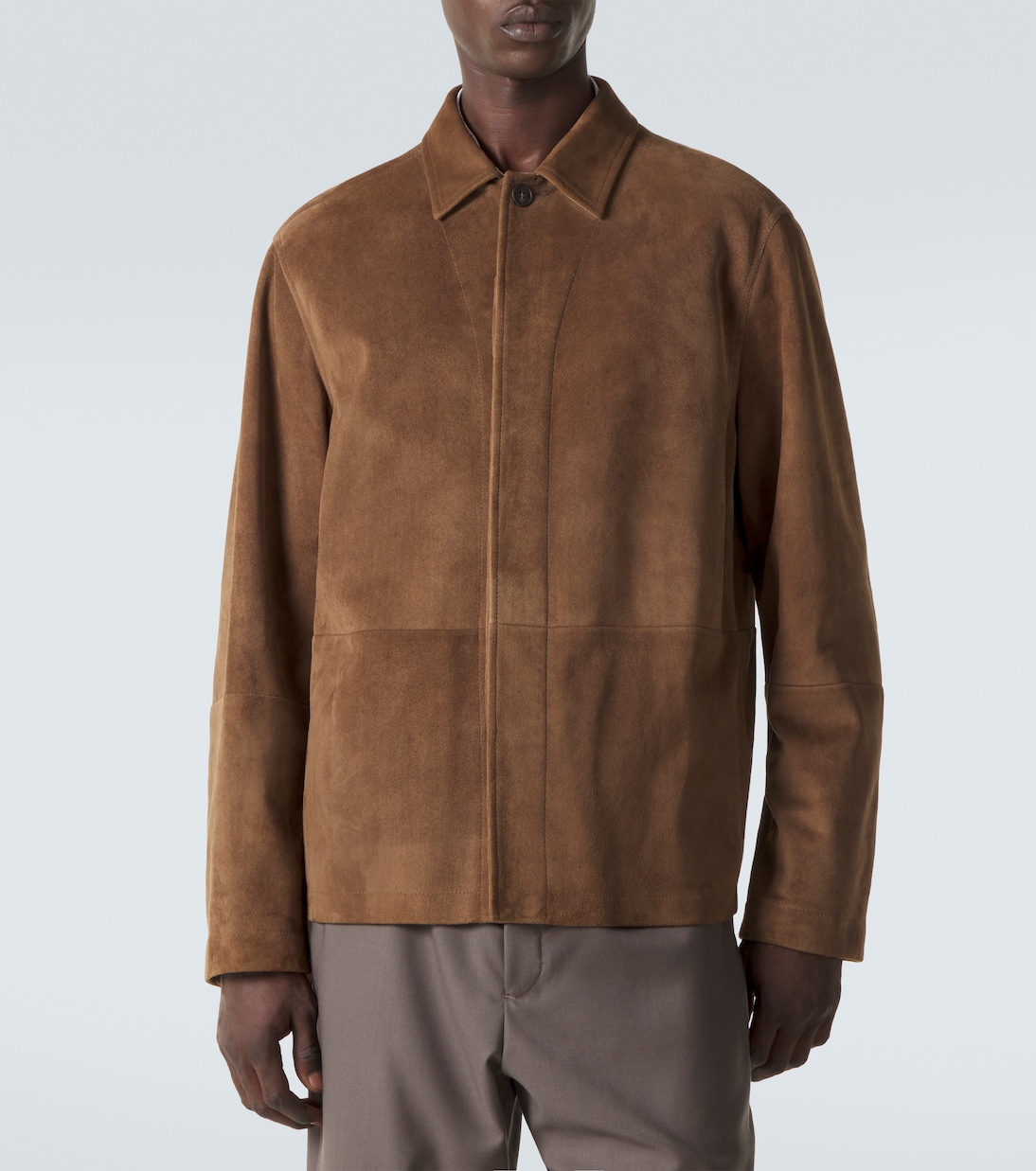 Jacke Ulrich aus Veloursleder | The Row