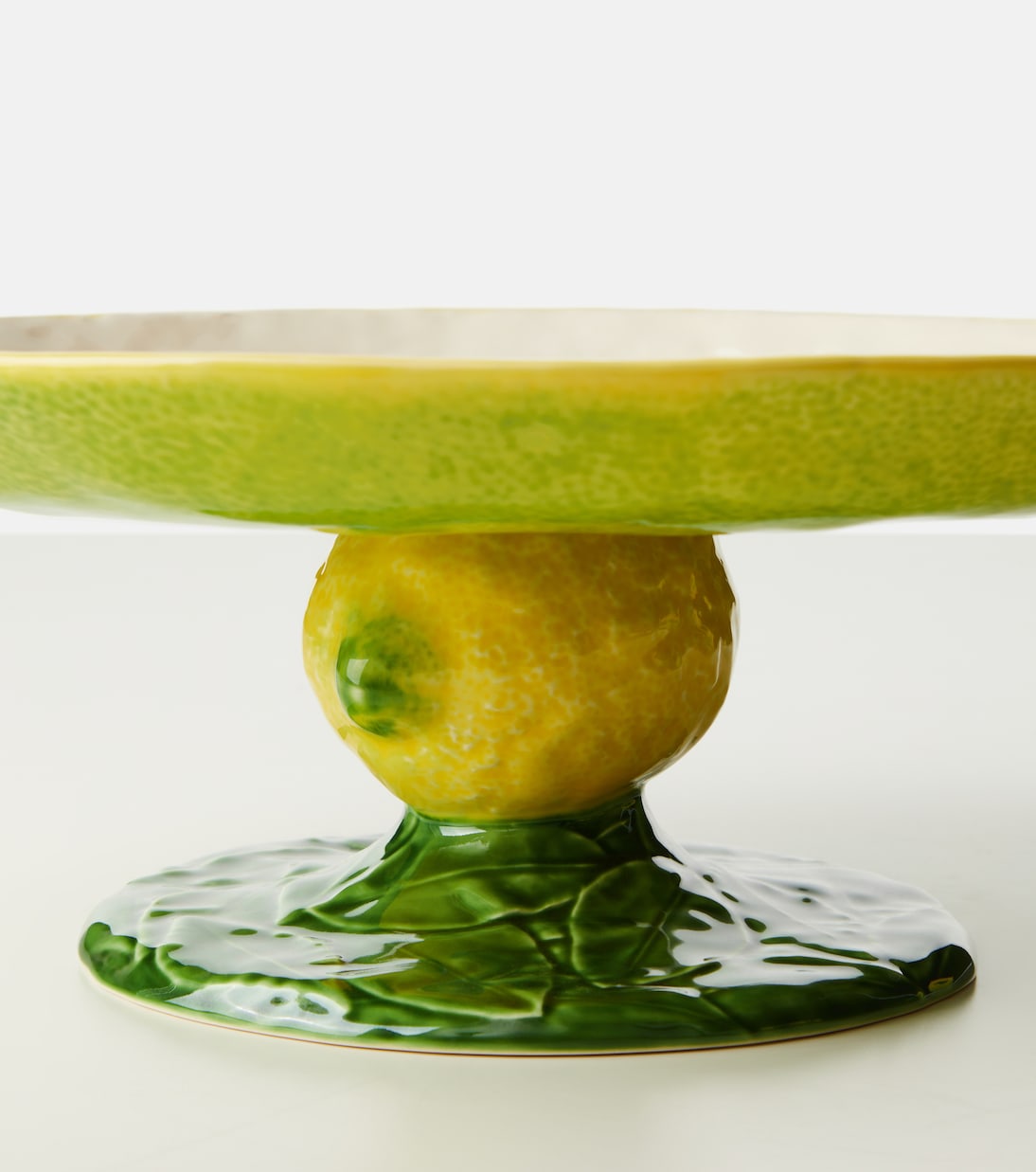 Lemon ceramic cake stand | Bordallo Pinheiro