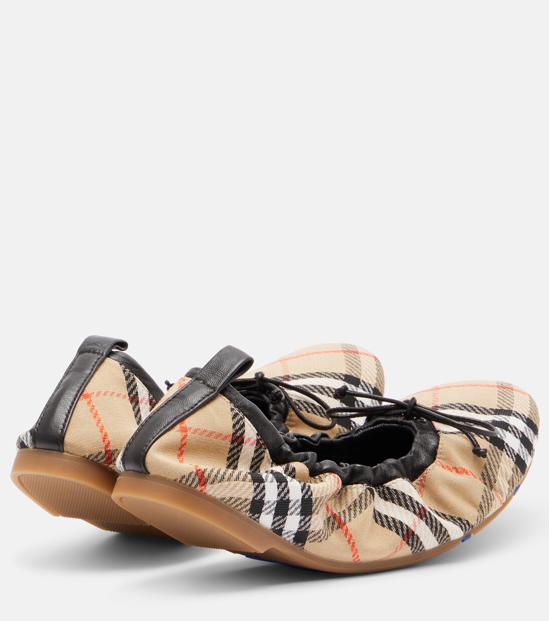 Fawn Burberry Check ballet flats | Burberry