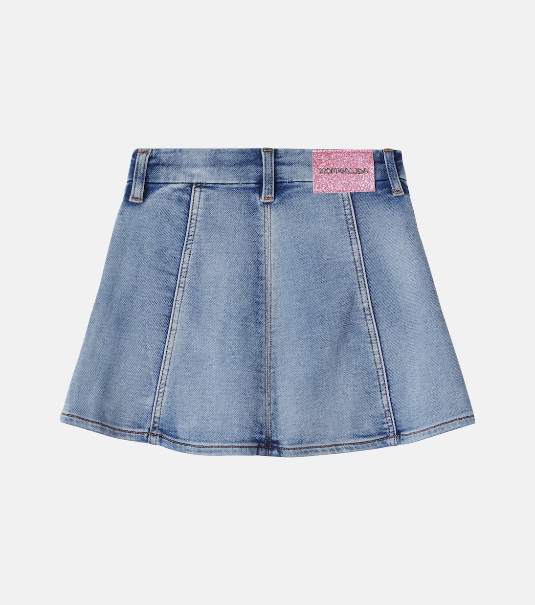 Embroidered denim skirt | Monnalisa