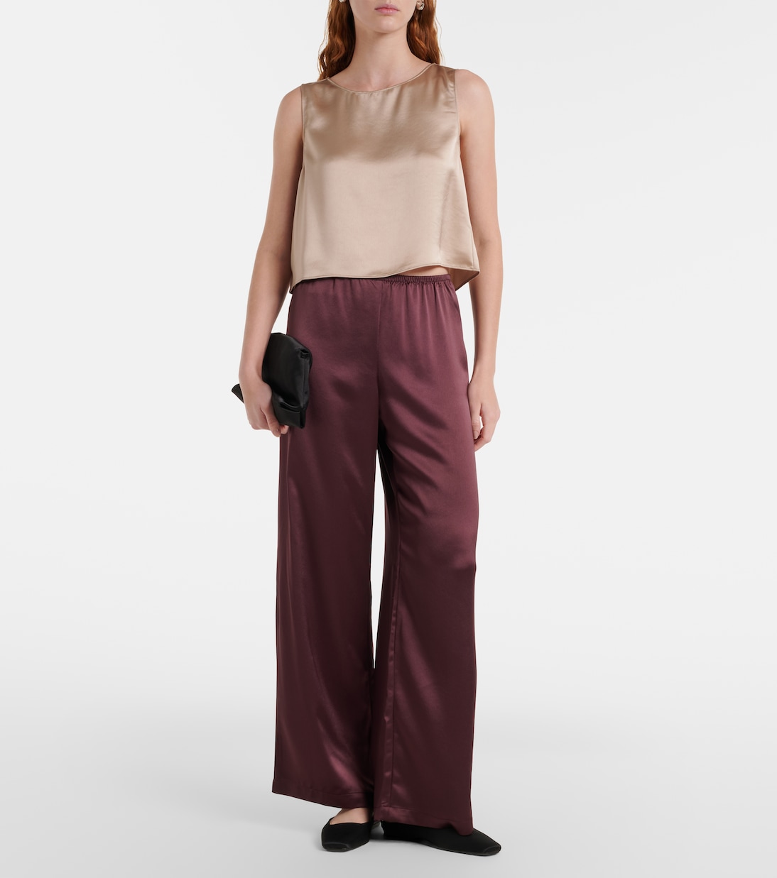 Barb satin top | Leset