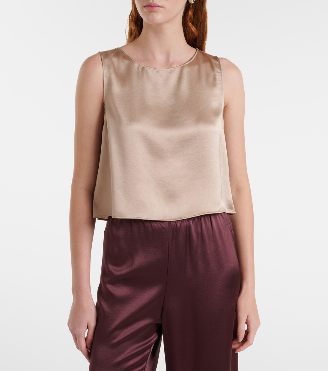 Barb satin top | Leset