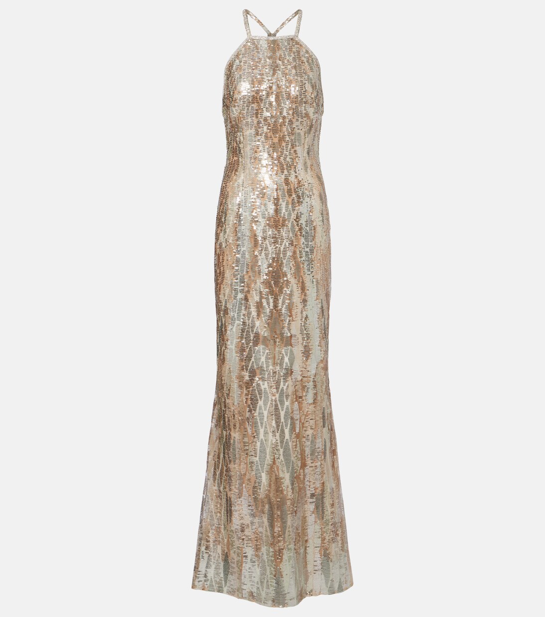 Sequined silk-blend gown | Elie Saab