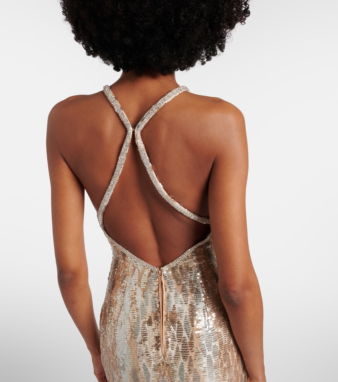 Sequined silk-blend gown | Elie Saab