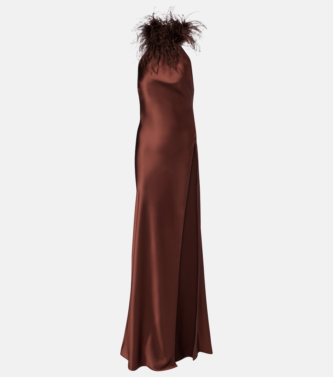 Jazzy embellished feather-trimmed gown | The New Arrivals Ilkyaz Ozel