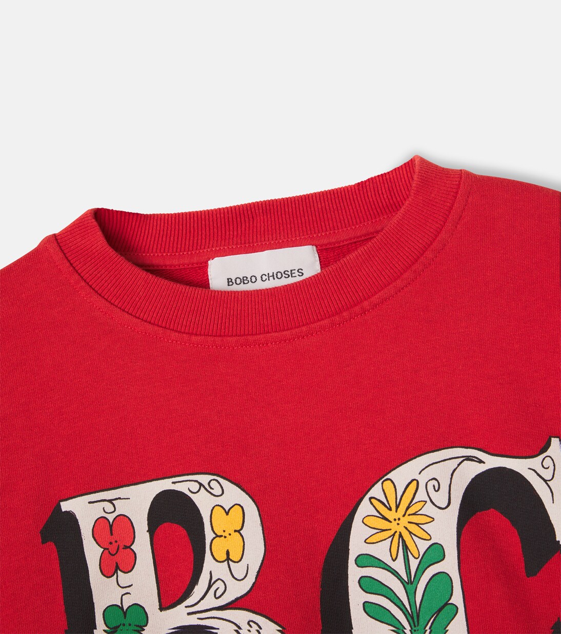 Spring Letters cotton fleece sweatshirt | Bobo Choses