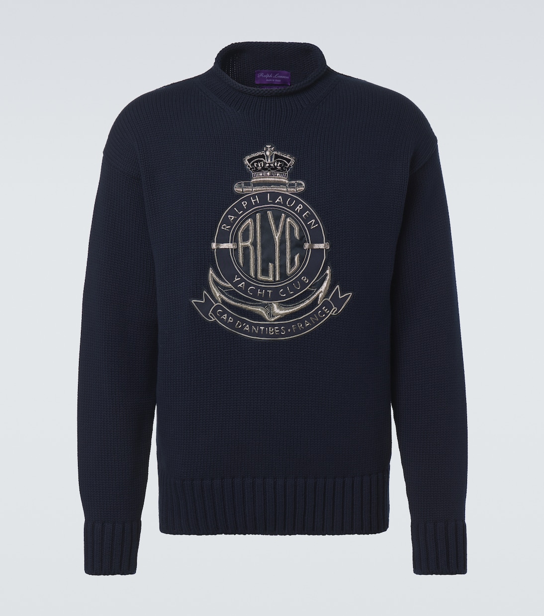Embroidered cotton sweater | Ralph Lauren Purple Label