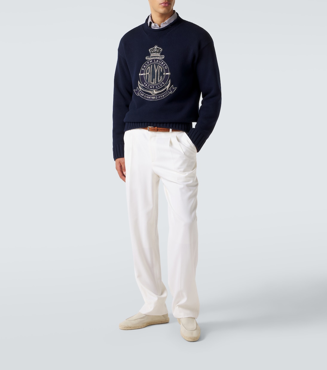 Embroidered cotton sweater | Ralph Lauren Purple Label