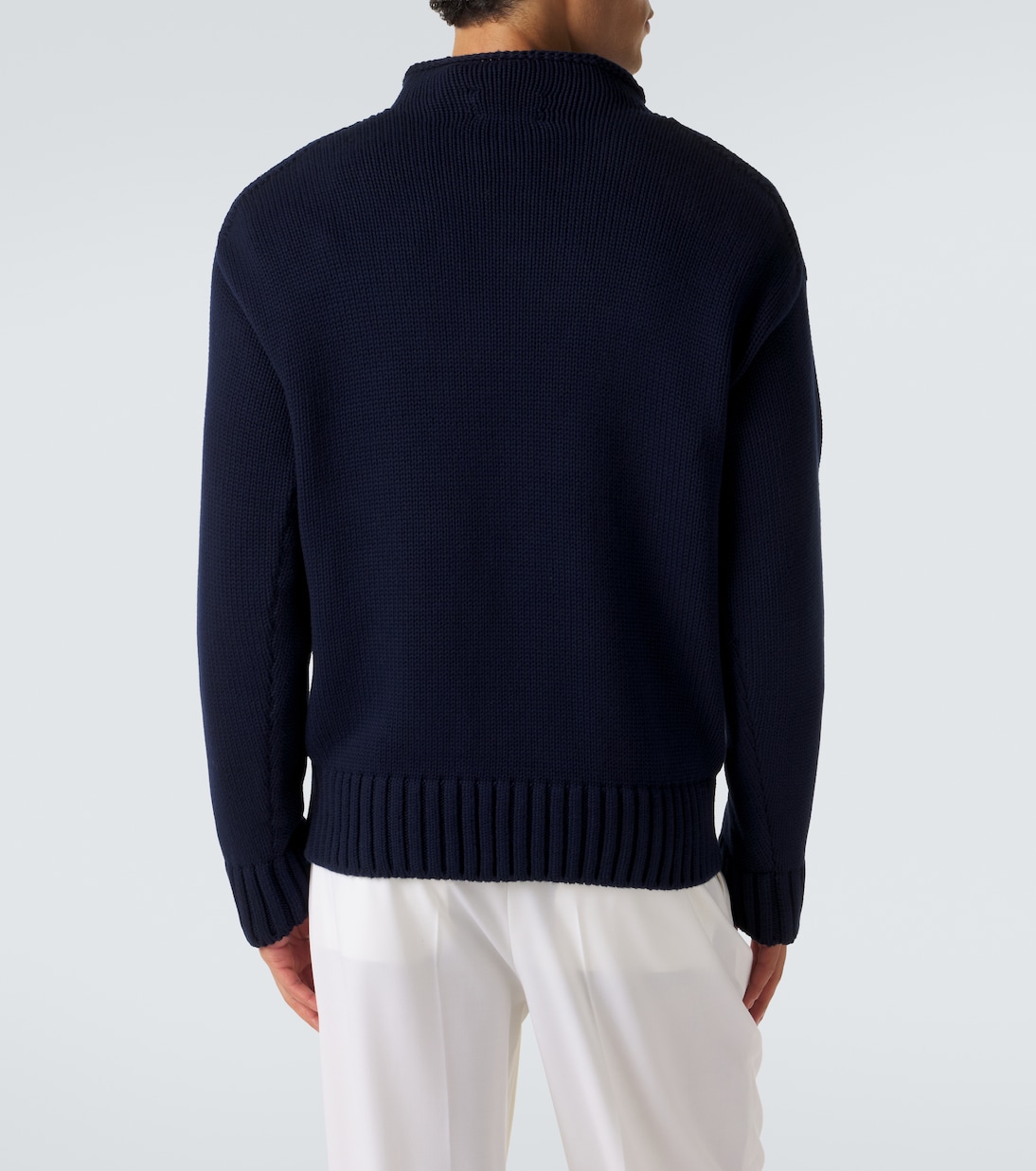 Embroidered cotton sweater | Ralph Lauren Purple Label