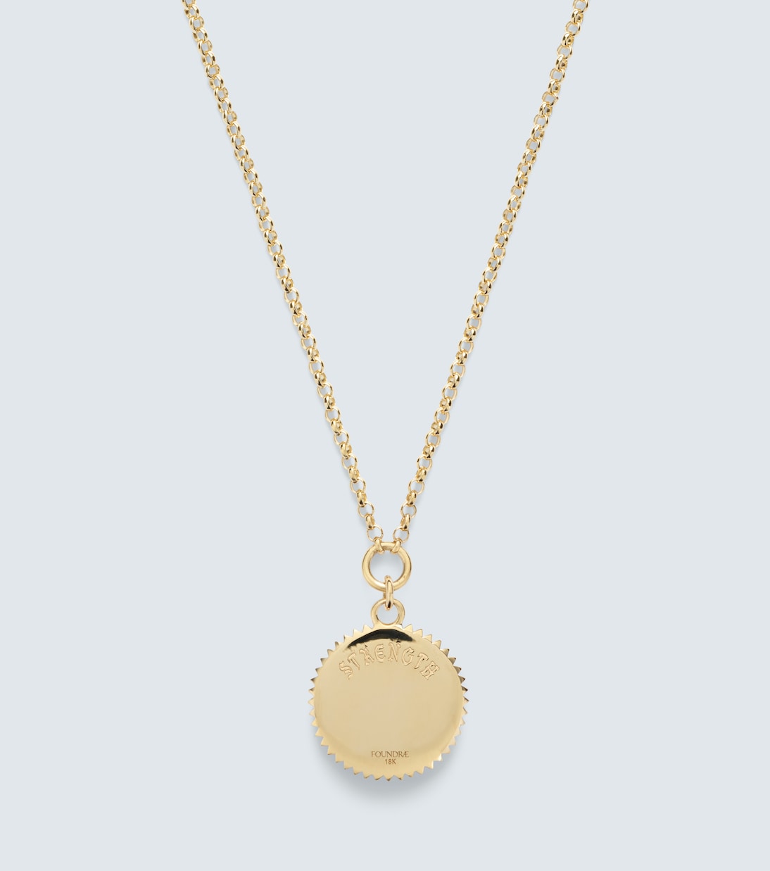 Collier Strength Small en or 18 ct (750/1000) avec diamant | FoundRae