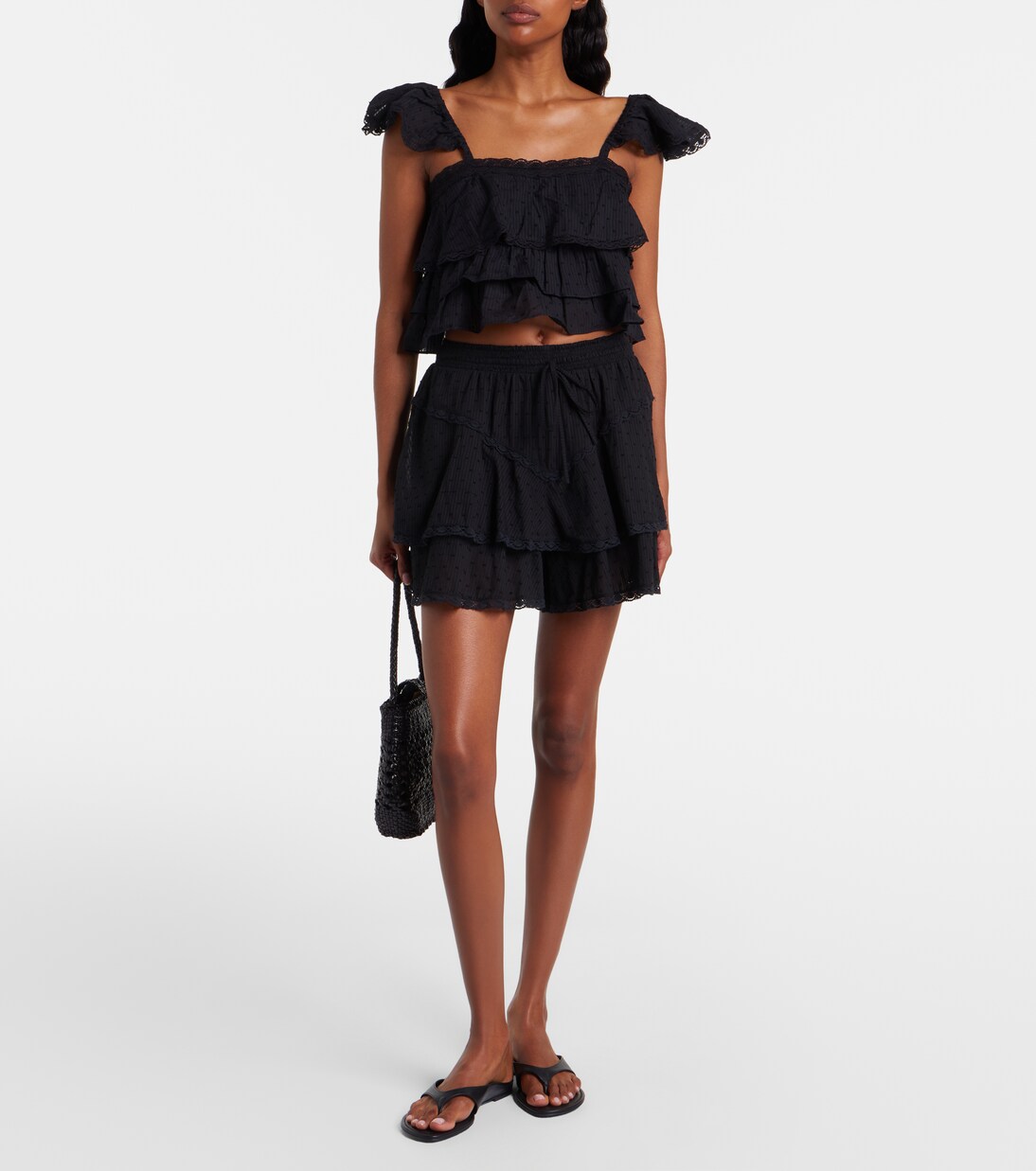 Cropped-Top Anya aus Baumwolle | Poupette St Barth