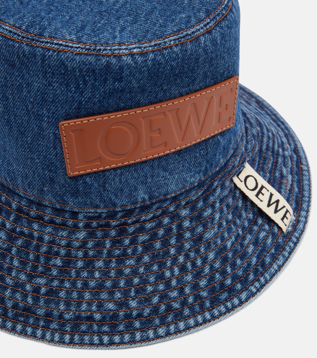 Paula's Ibiza logo denim bucket hat | Loewe