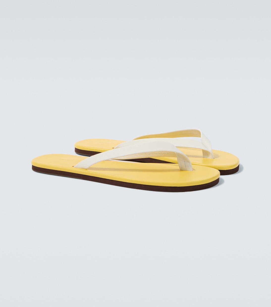 Leather thong sandals | Auralee