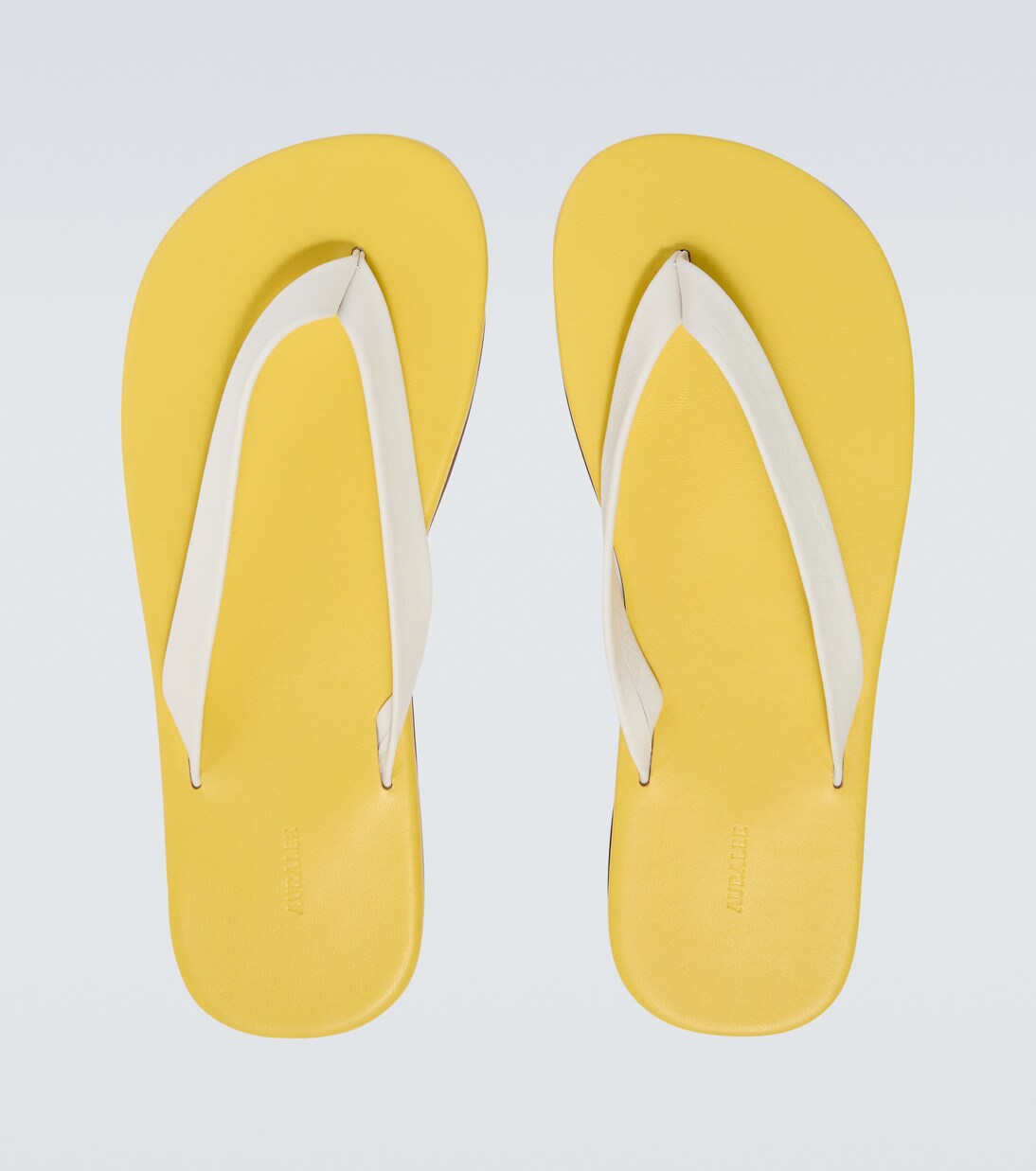 Leather thong sandals | Auralee