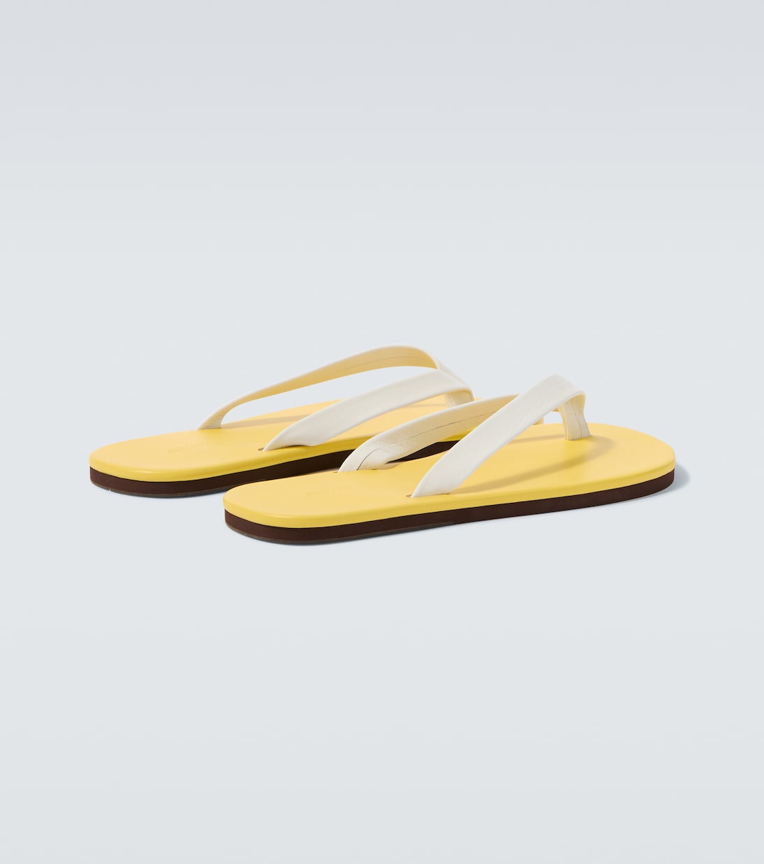 Leather thong sandals | Auralee