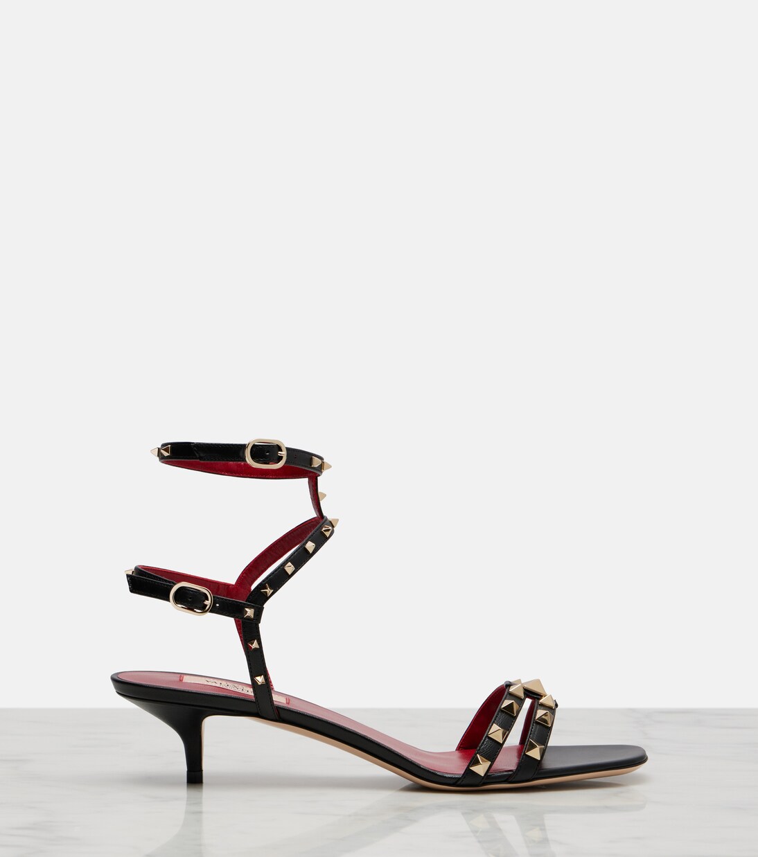 Rockstud leather slingback sandals | Valentino Garavani