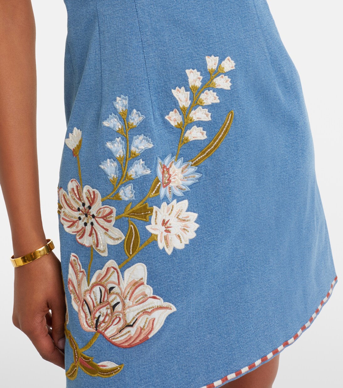 Chester floral denim minidress | Veronica Beard