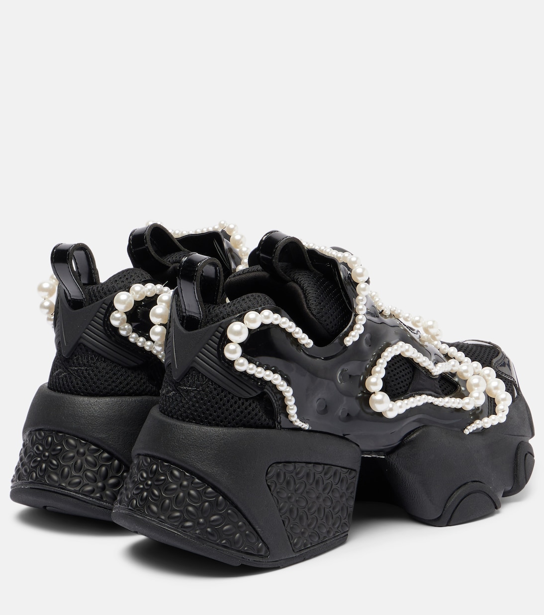 x Reebok embellished platform sneakers | Noir Kei Ninomiya