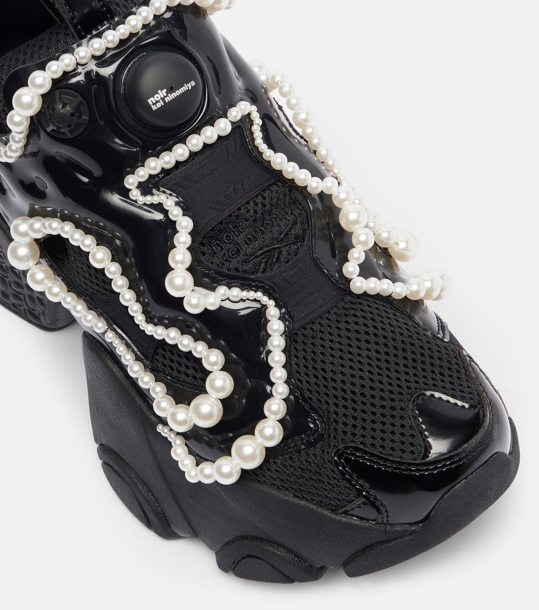 x Reebok embellished platform sneakers | Noir Kei Ninomiya