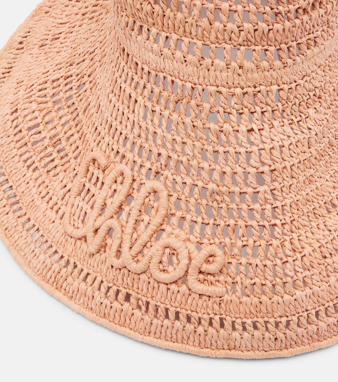 Sombrero de rafia con logo | Chloé