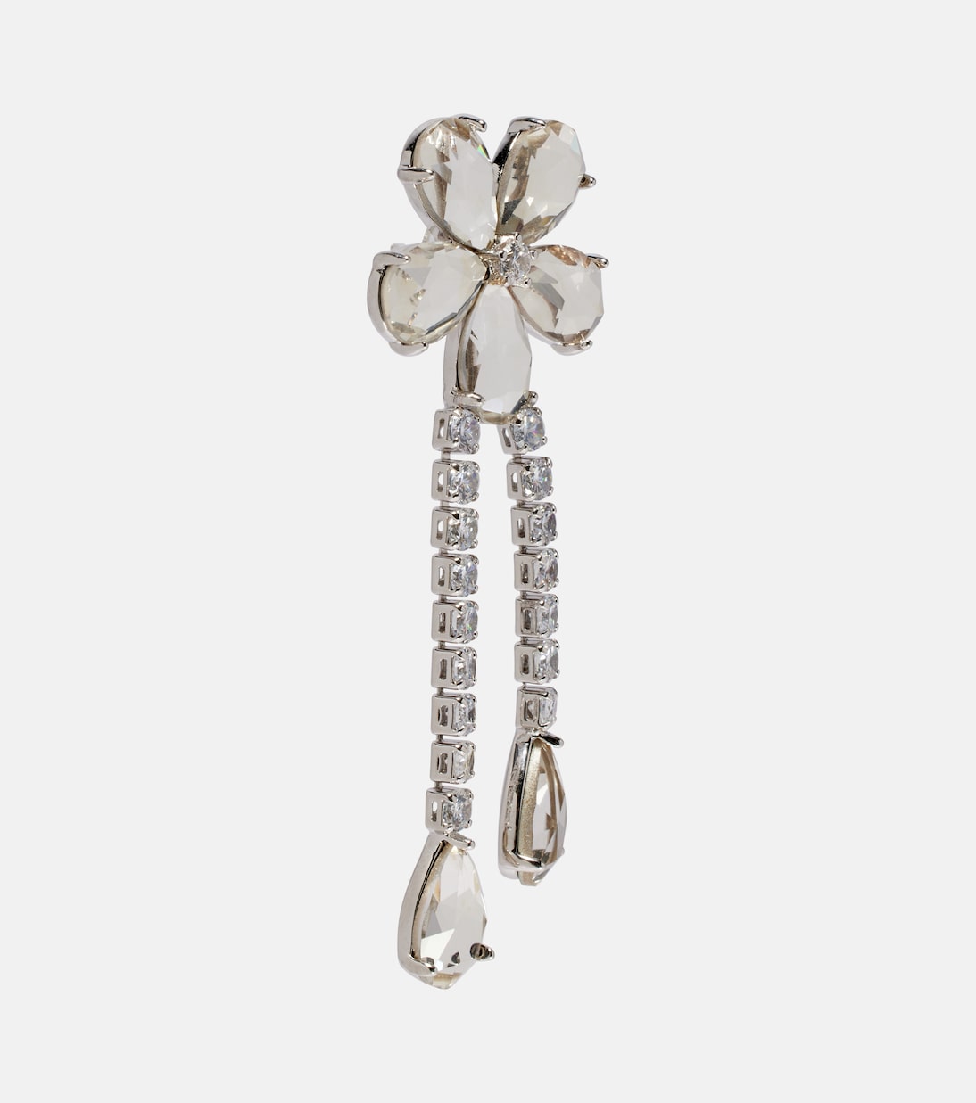 Crystal-embellished drop earrings | Self-Portrait