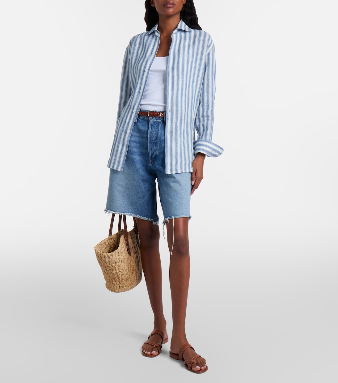 Indra denim Bermuda shorts | Agolde
