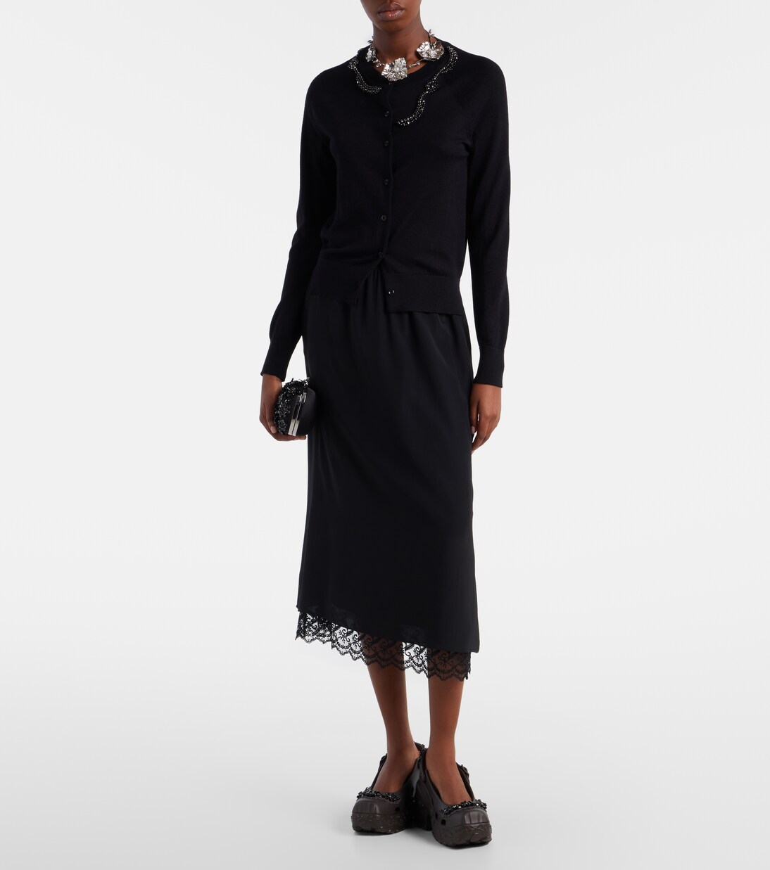 x Crocs embellished slingback pumps | Simone Rocha
