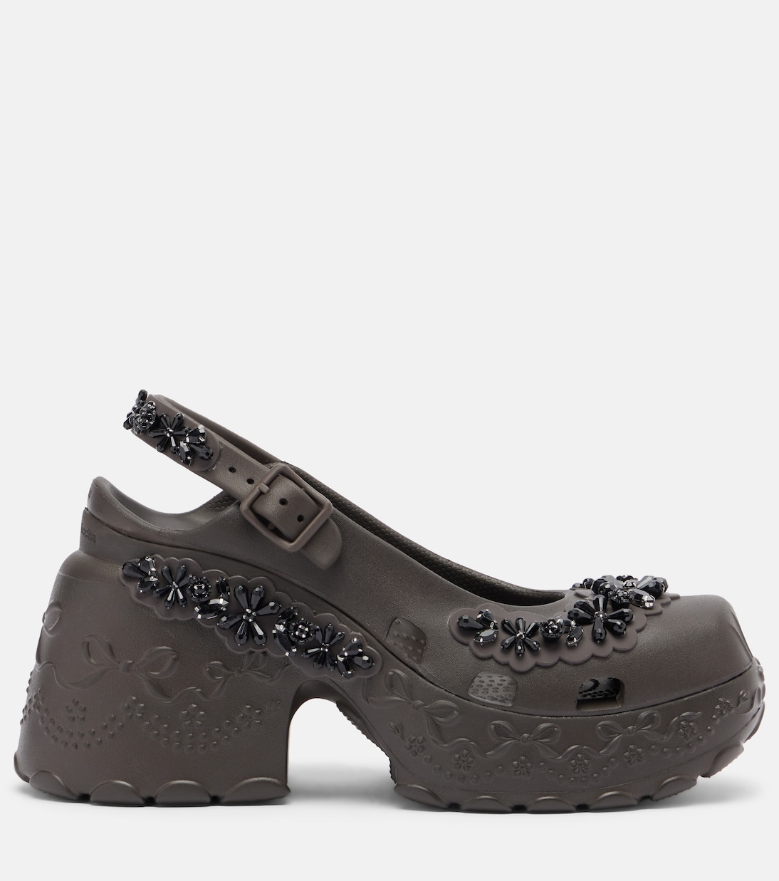 x Crocs embellished slingback pumps | Simone Rocha