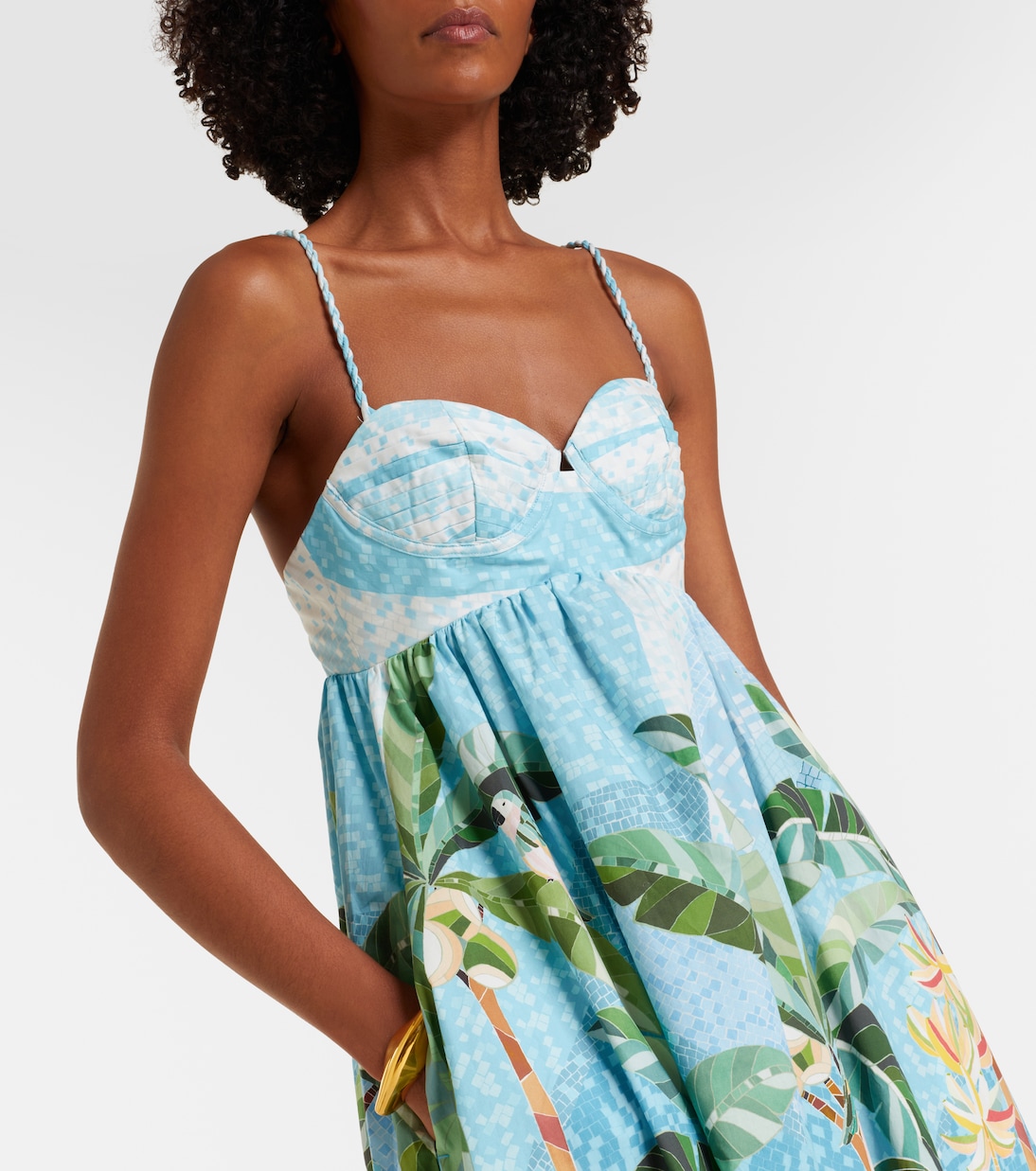 Rio Mosaic printed cotton midi dress | Farm Rio