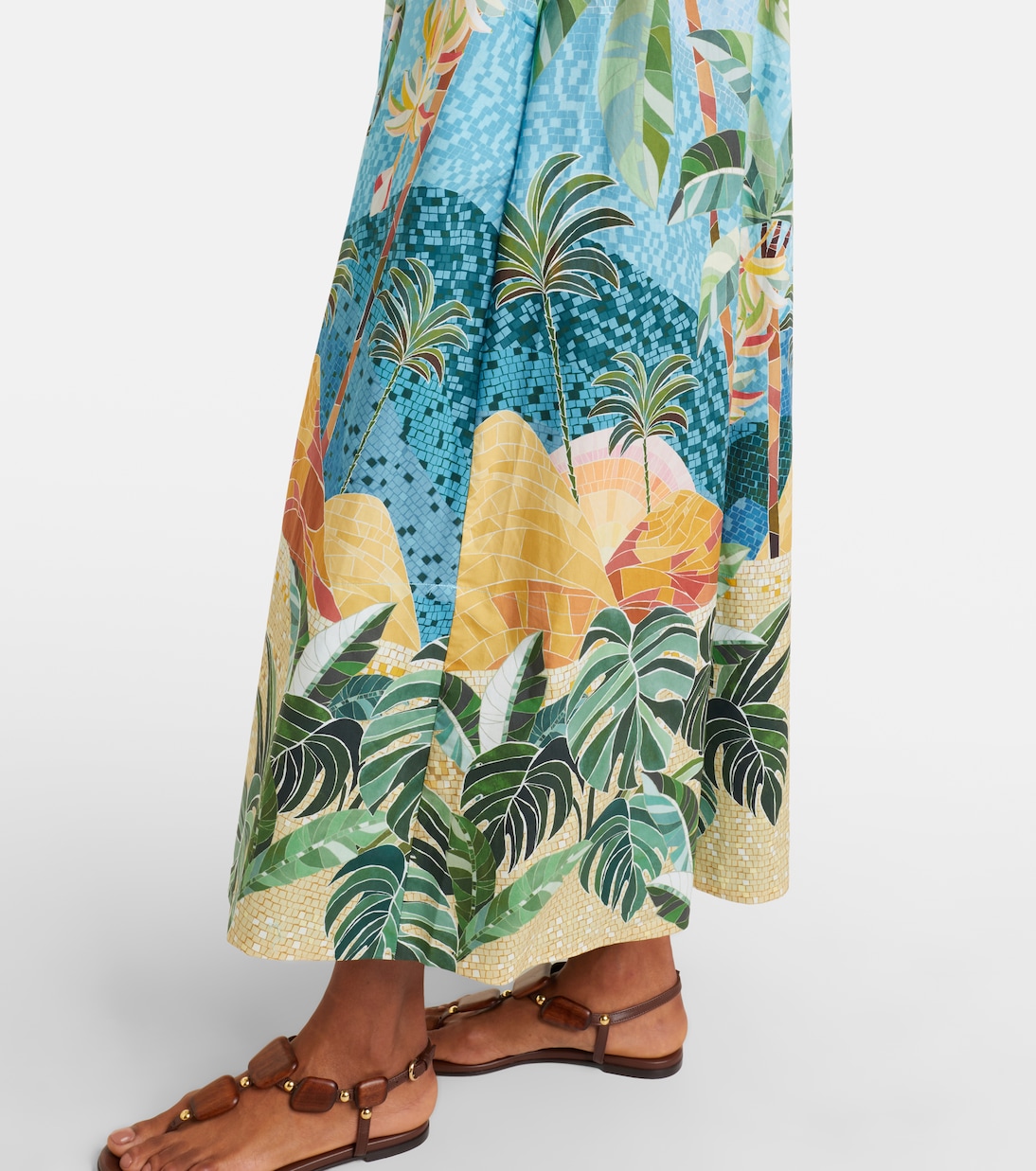 Rio Mosaic printed cotton midi dress | Farm Rio