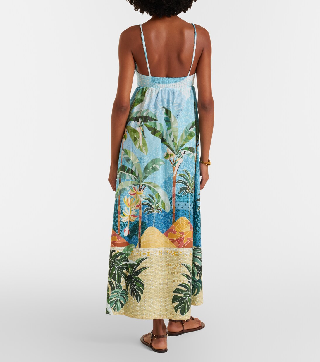 Rio Mosaic printed cotton midi dress | Farm Rio