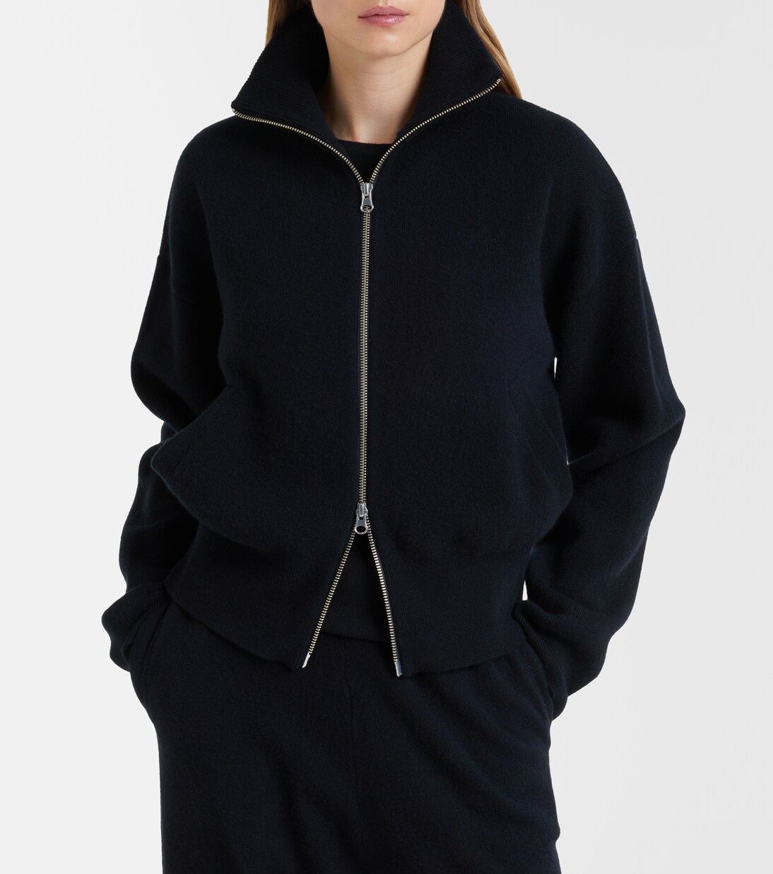 N°385 Xtra Cute cashmere zip-up sweater | Extreme Cashmere