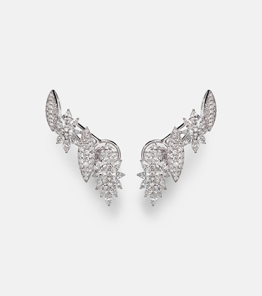 Y-Couture 18kt white gold earrings with diamonds | Yeprem