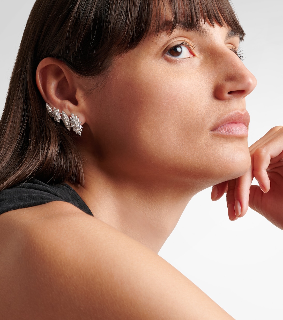 Y-Couture 18kt white gold earrings with diamonds | Yeprem