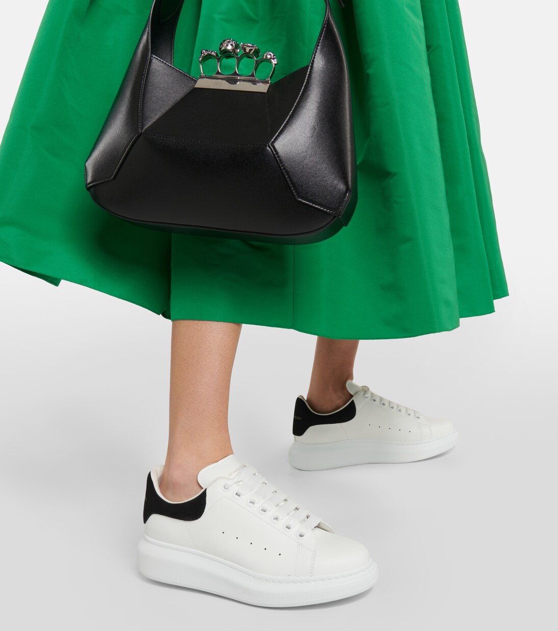 Oversized leather sneakers | McQueen