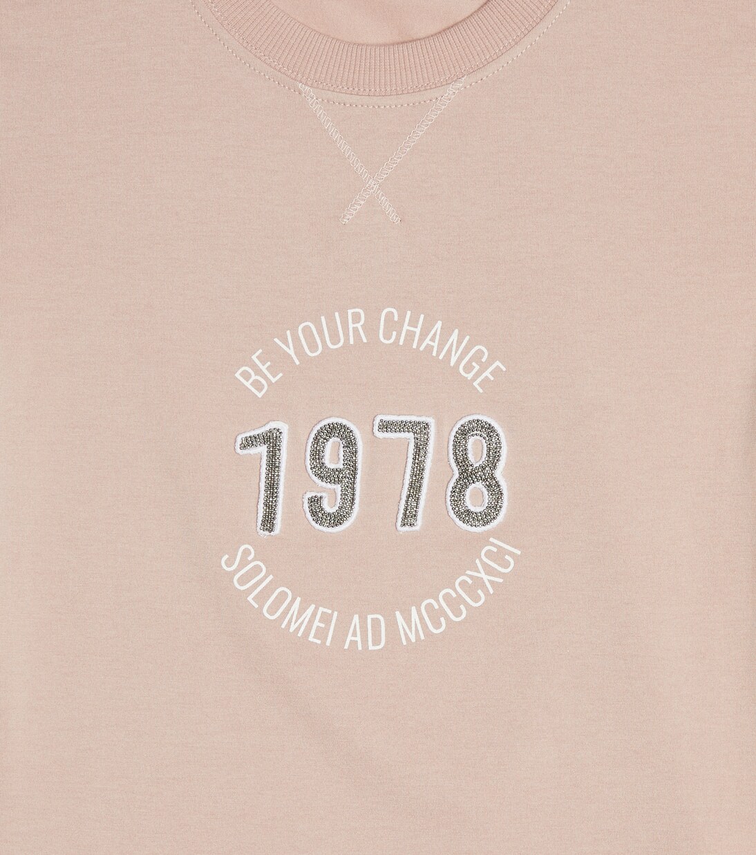 Embellished cotton T-shirt | Brunello Cucinelli Kids