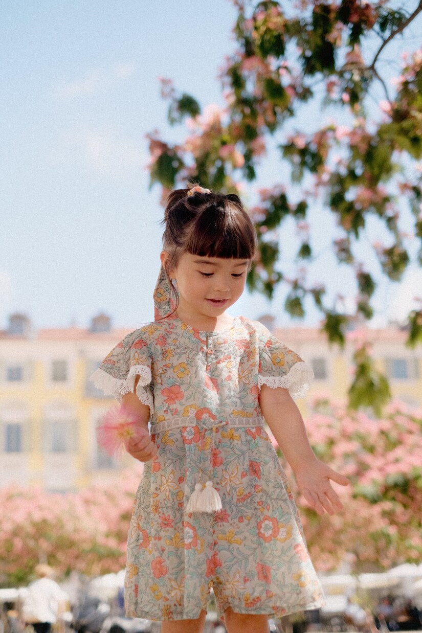 Mayalia floral cotton playsuit | Louise Misha