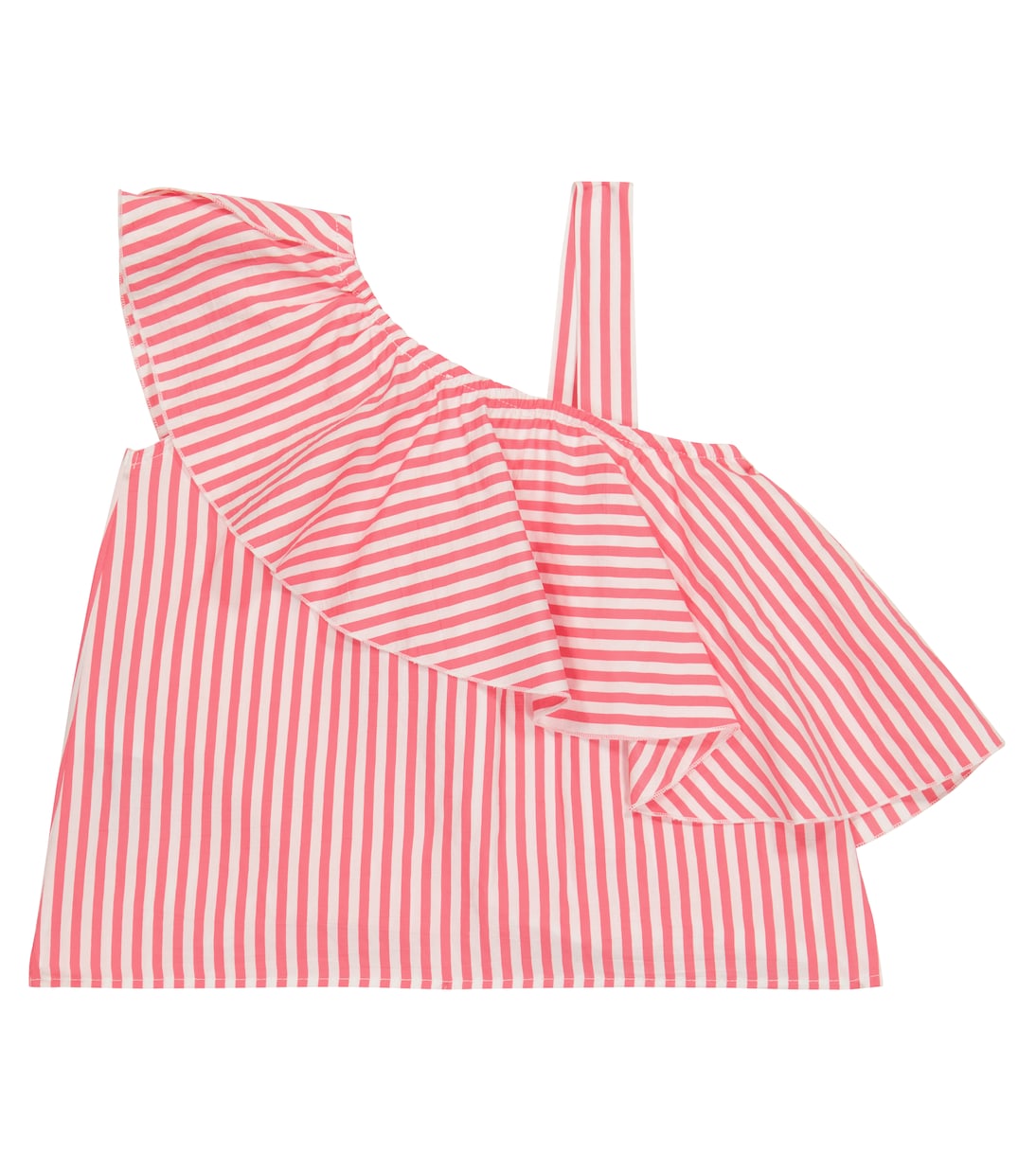 Striped ruffled top | Monnalisa