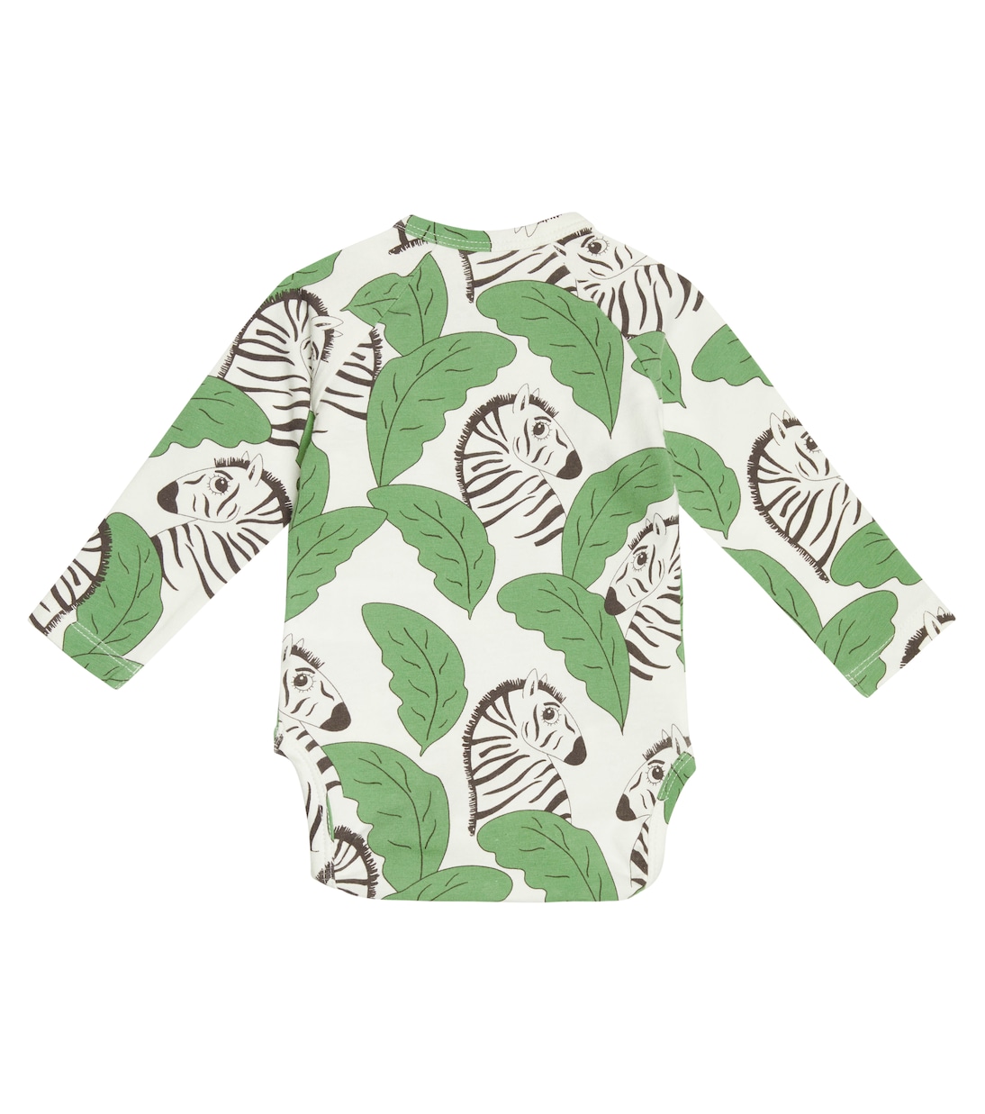 Baby Zebras printed jersey bodysuit | Mini Rodini