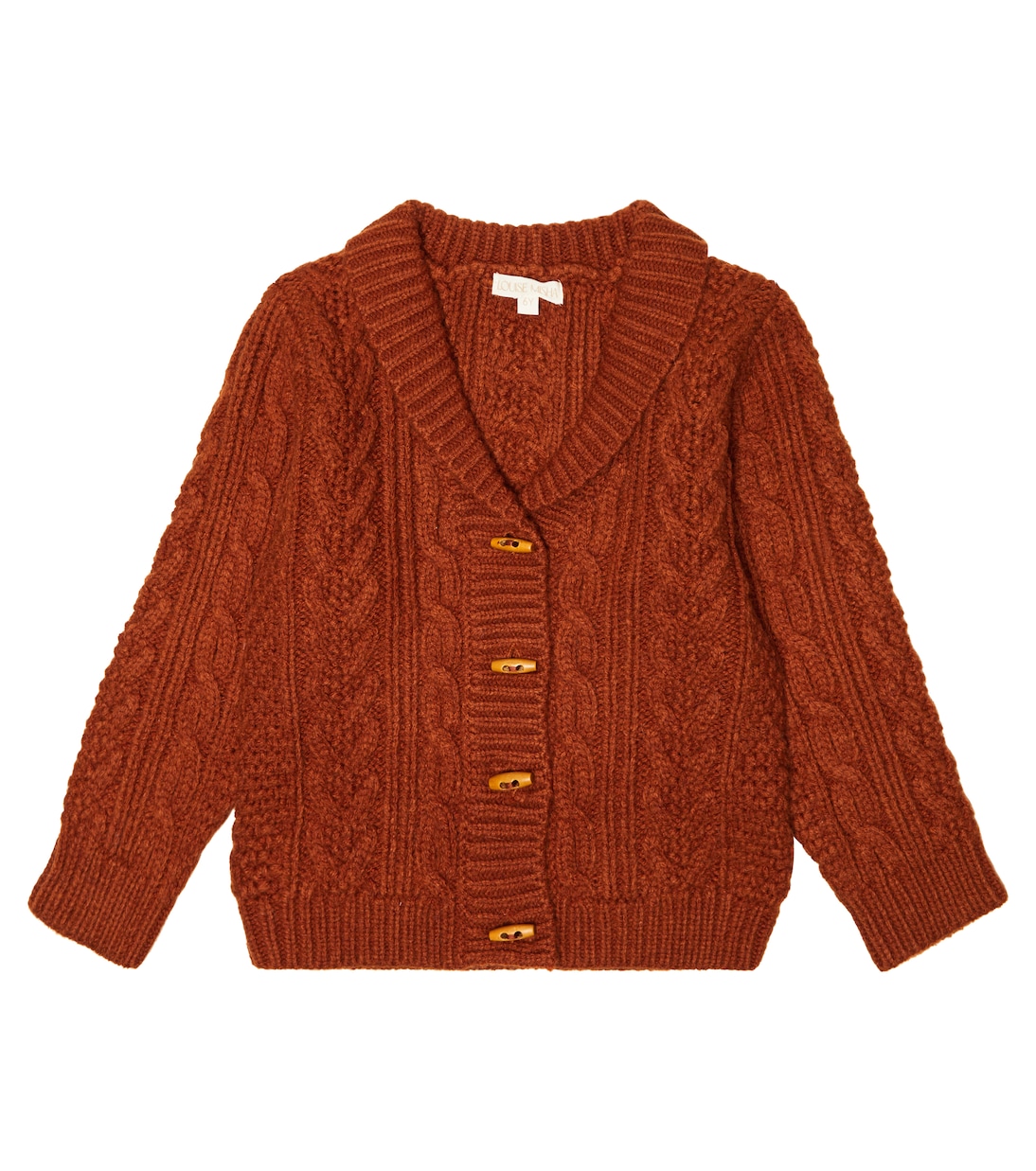 Sacha cable-knit wool-blend cardigan | Louise Misha