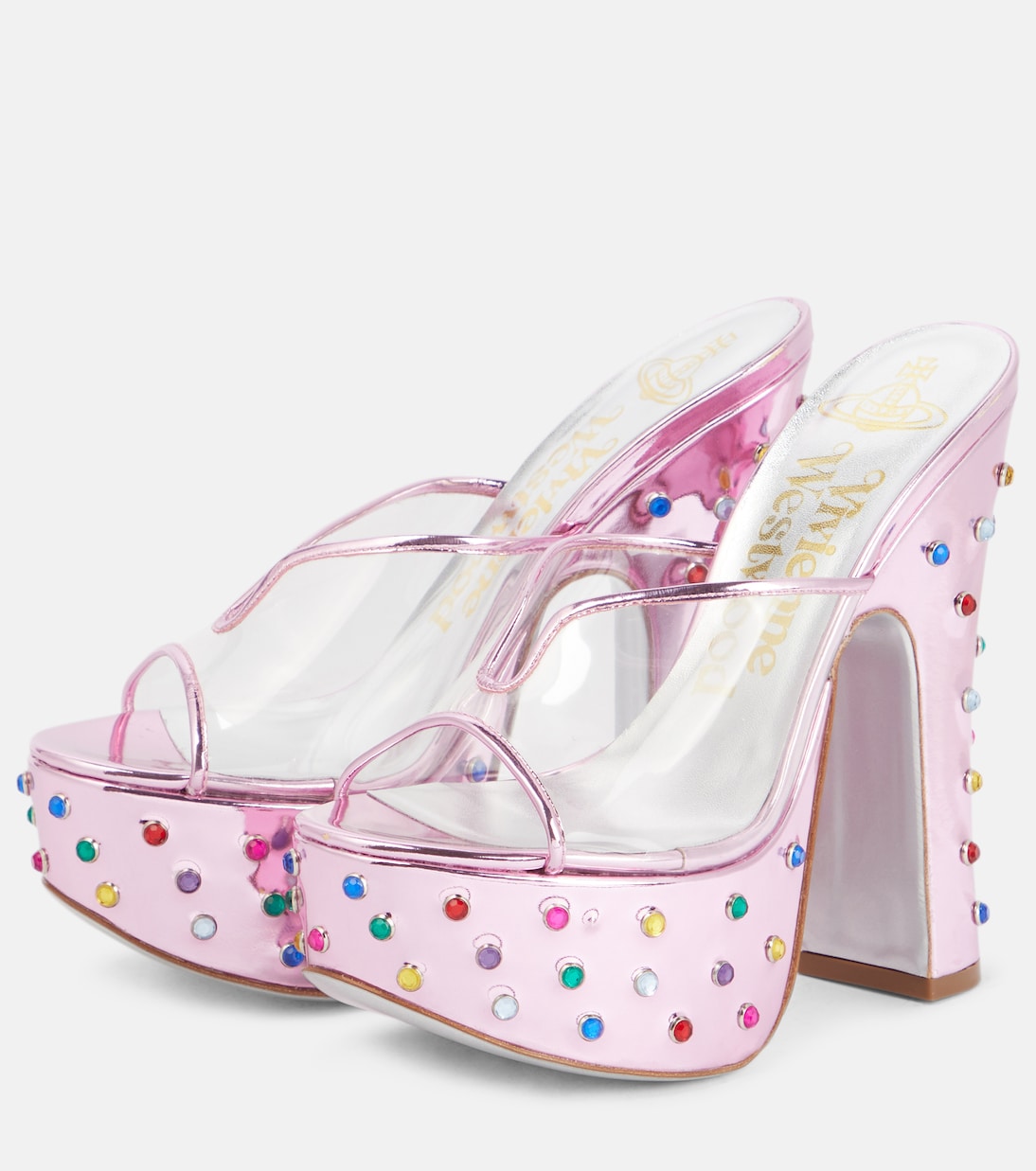 Verzierte Pantoletten Candy mit Leder | Vivienne Westwood