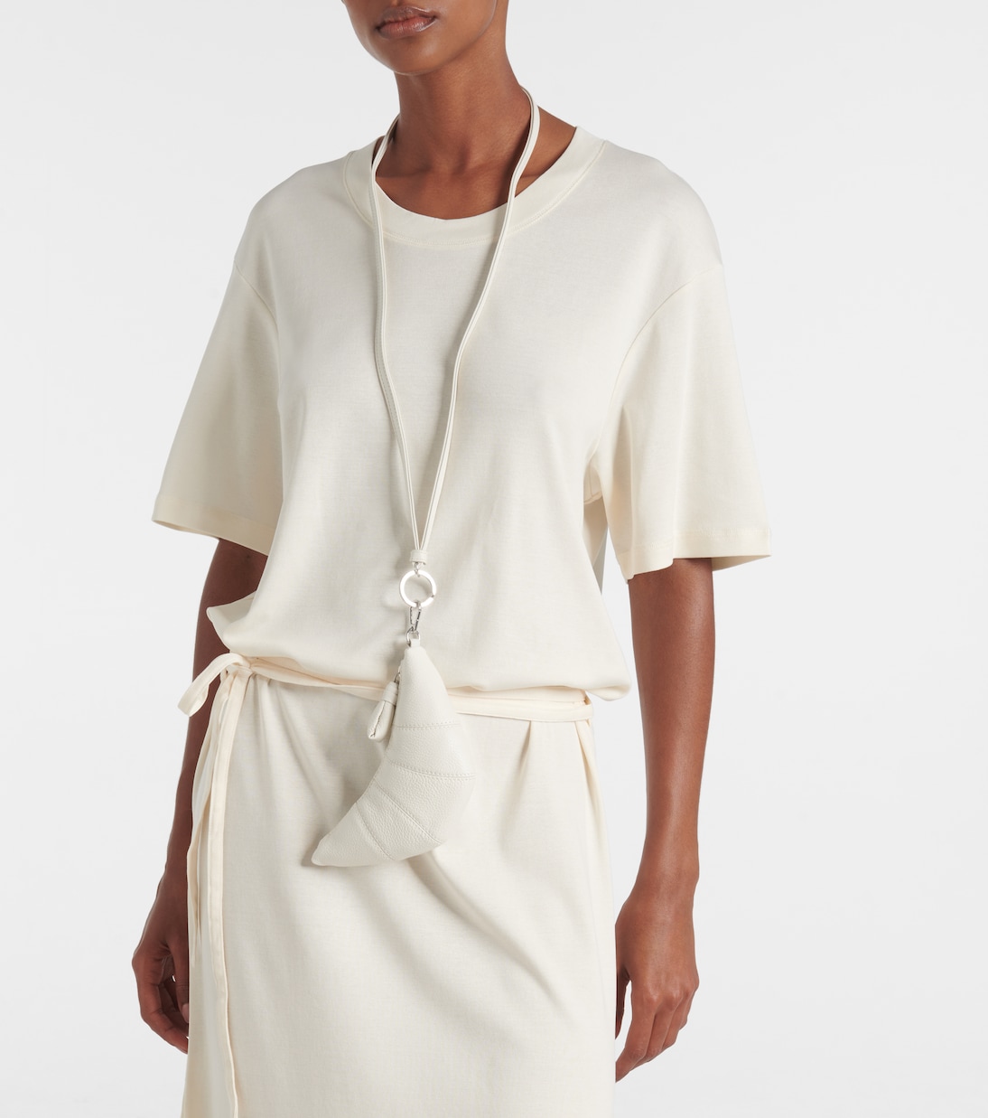 Porte-monnaie Croissant en cuir | Lemaire