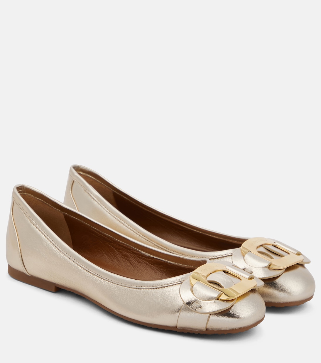 Chany leather ballet flats | See By Chloé