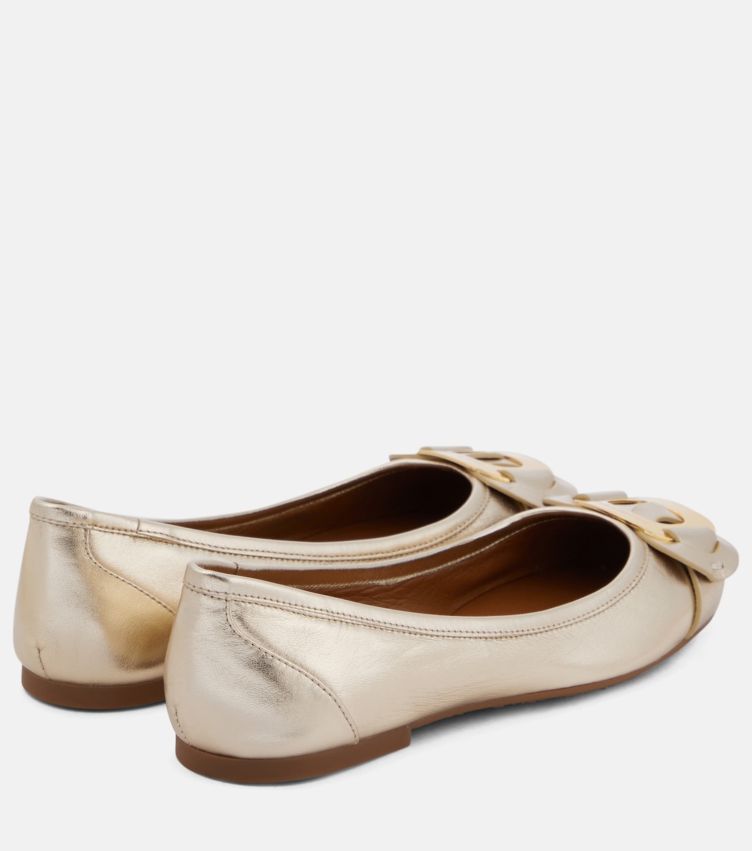 Chany leather ballet flats | See By Chloé